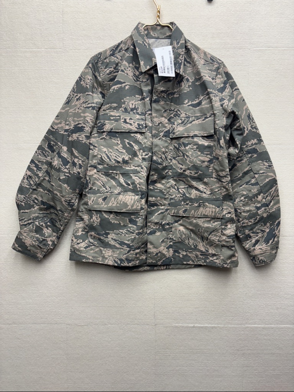Camo Utility Jacket in Olive Green and Tan 38 short 38S